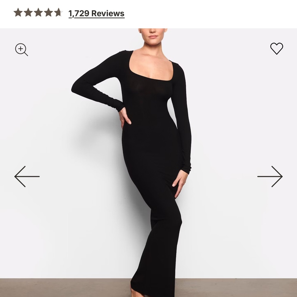 SOLD SKIMS soft lounge long sleeve dress